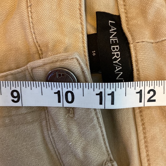 Lane Bryant khaki colored jeans  capri straight leg size 16 - Picture 6 of 10